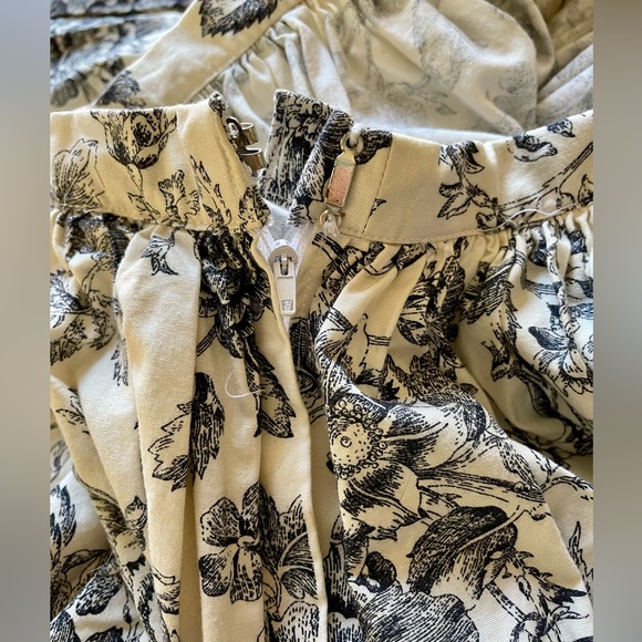 Vintage floral balloon skirt with a pocket! Handmade! - Picture 3 of 3